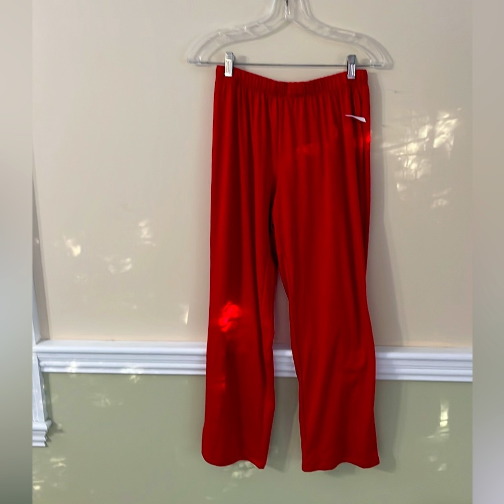 KATE SPADE Red Elasticized Waist Wide Straight Leg Pants NWT - Picture 3 of 10